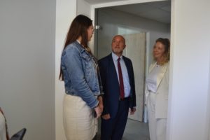 Les élus ont pu visiter les locaux