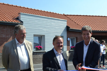 Construction - Inauguration de la Résidence les Tournesols à Lesquin : béguinage de 14 logements